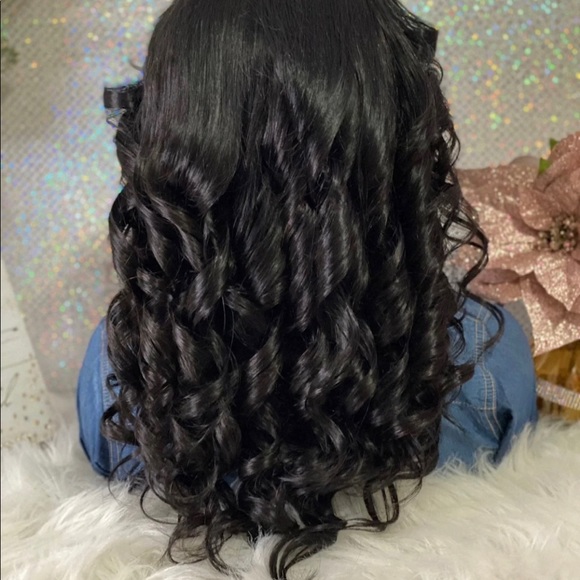 🌹New 22”Kaneeshia 4X4 LaceClosure 💯%Brazilian Human Hair Wig- 200% Density🌹 - Picture 8 of 10